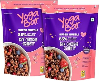 Wholegrain Breakfast Muesli 900g (450g x 2), Dark Chocolate Cranberry,