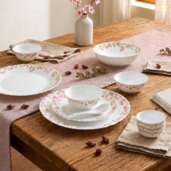 Novo By La Opala Opalware Dinner Set 35 Pcs for Family of 6, Spring Me