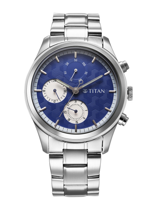 Titan Men Calendar Bracelet Style Analogue Watch 10026SM02