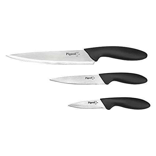 Pigeon by Stovekraft Stainless Steel Kitchen Knives Set, 3-Pieces, Mul