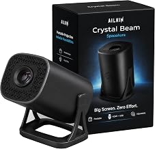 AILKIN Native 1080P Projector 4K Decoding Supported, 250 ANSI Lumens A