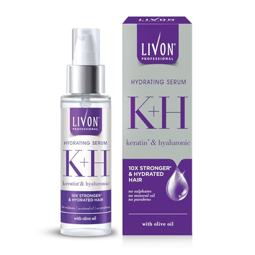 Livon Professional Hydrating Serum for Women & Men | With Keratin, Hya