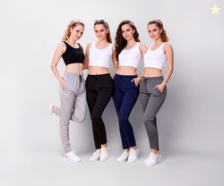 Shiv Textiles Women's Polyester Solid Trackpant (Pack of 4 Track Pant)