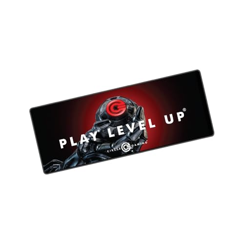 Circle Rapid X2 Large Gaming Mouse Pad Non-Slip Rubber Base, Waterproo