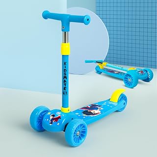 Kidsmate Cruiser Kick Scooter for Kids with Broad Wheels | 3-Wheel Ska