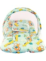 Bumtum Baby Teddy Girrafe Mosquito Net & Neck Pillow, Baby Gadda Set f