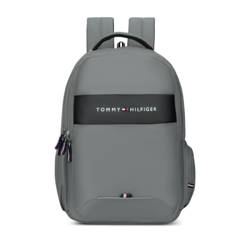 Tommy Hilfiger Joshua Polyester Unisex 15 Inch Laptop Backpack - Light