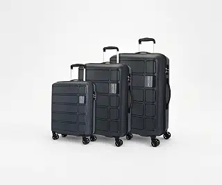 by American Tourister 3 Pc Harrier Edge 8W Set 56 Cm, 68 Cm & 78 Cm -