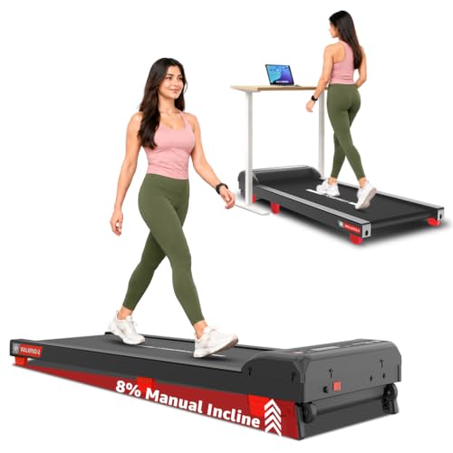 PowerMax Fitness WalkPad-2 Under Desk Walking Pad Treadmill for Home U