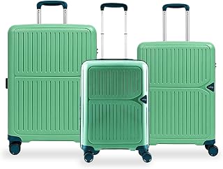 by VIP Head Spin Set of 3 (S+M+L) Trolley Bags, Green