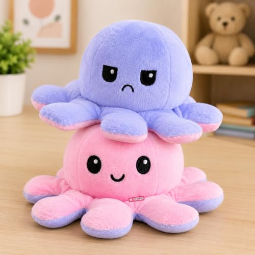 Storio Toy Octopus Plushie Reversible Soft Toys for Kids | Plush Soft