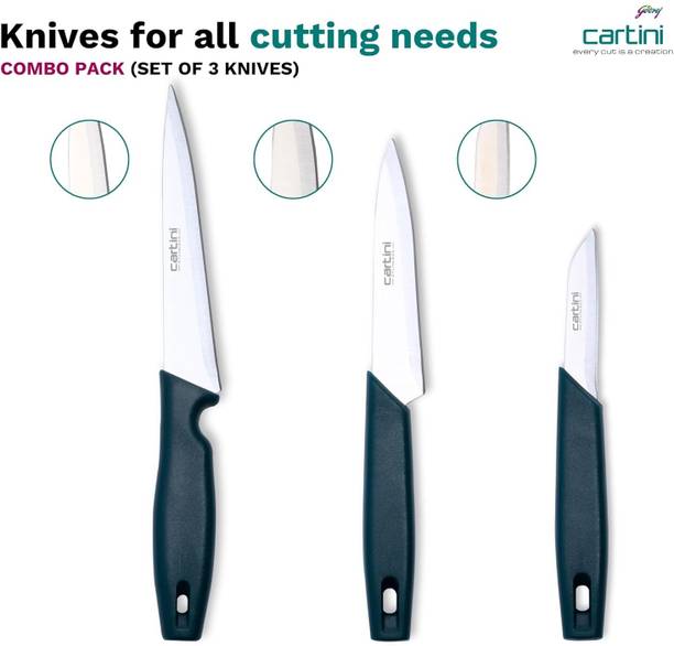 Godrej 1 Pc Stainless Steel Knife Set Cartini Godrej Soft Grip Kitchen