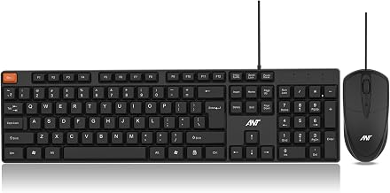 Ant MASTER15 Wired Keyboard and Mouse Combo, 104-Key Full-Size Silent