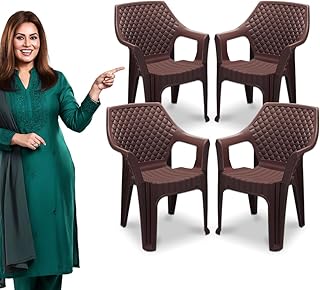 MAHARAJA Plastic Chair Set, Chair for Living Room, Home, Plastic Chair