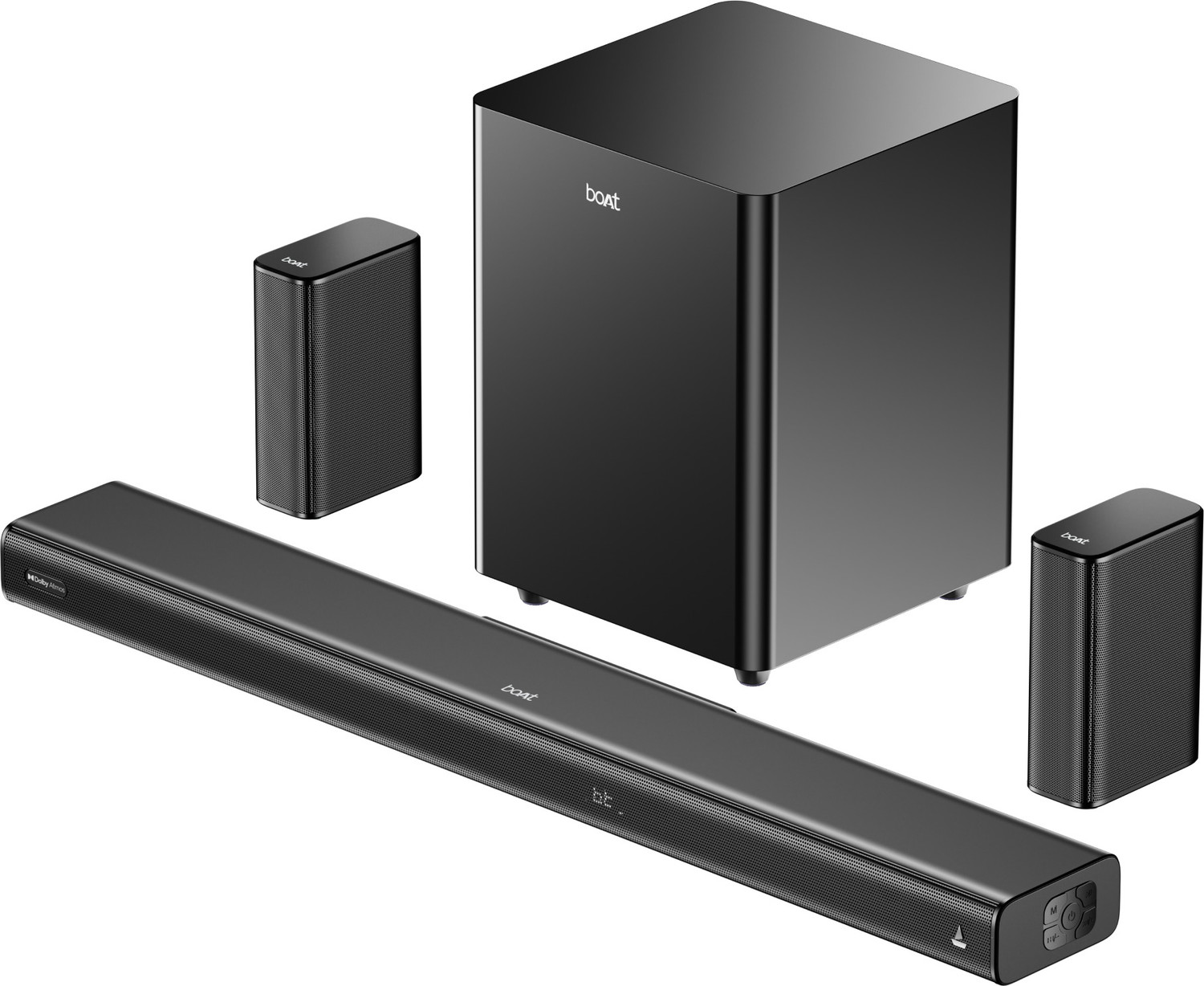 boAt Aavante Bar Prime DA750,Dolby Atmos,Subwoofer,Dual Rear Satellite