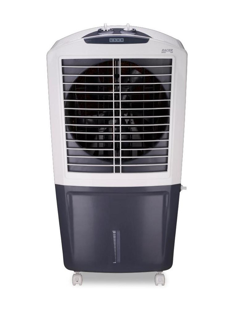 USHA 95 L Desert Air Cooler Grey & White, Racer Plus 95 (95RD2)