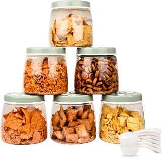 FLAIR Cubics Airtight Food Storage Containers Set of 6 (1000ml each) w