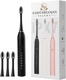 KASHTHABHANJAN PHARMA Sonic Electric Toothbrush for Adults & Kids | 5