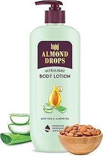 Bajaj Almond Drops Ultralight Body Lotion for Women and Men | Refreshi