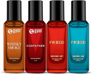 Beardo Him & Her Perfume Giftset 20ml x 4 | Whisky Smoke, GodFather, M
