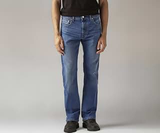 Men's Bootcut Fit Mid Rise Jeans