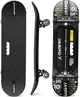 jaspo Polyurethane Hurricane Ollie Quilt Fiber Skateboard for Age Grou