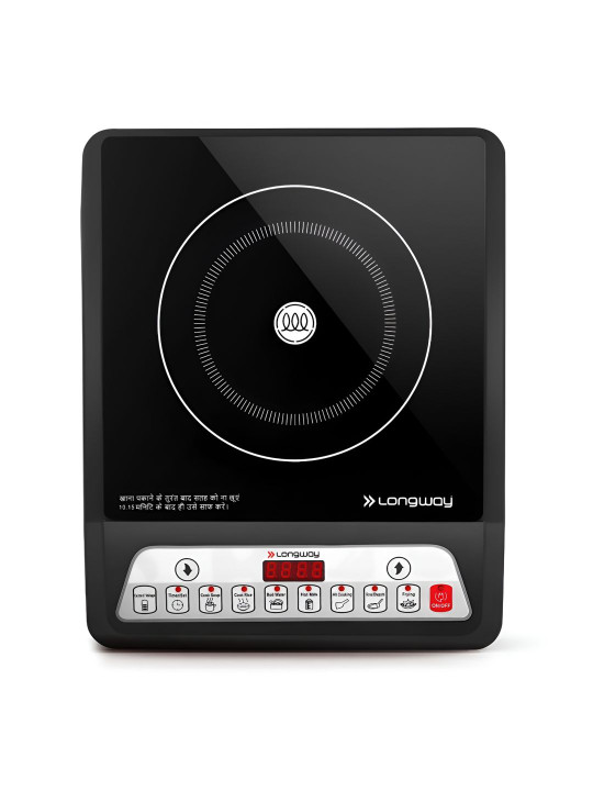 Longway Elite Plus IC Black 2000 Watt Induction Cooktop With Auto Shut
