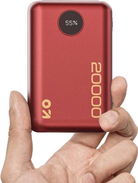 GoboultGOBOULT V20 20000 mAh 22.5 W Pocket Size Power Bank (Red, Lithi