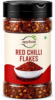 SPYFOOD Red Chilli Flakes 70g | Premium Crushed Dried Red Chillies | N