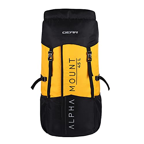 Gear Alphamount 48L Large Water Resistant Trekking 4 Compartment Rucks