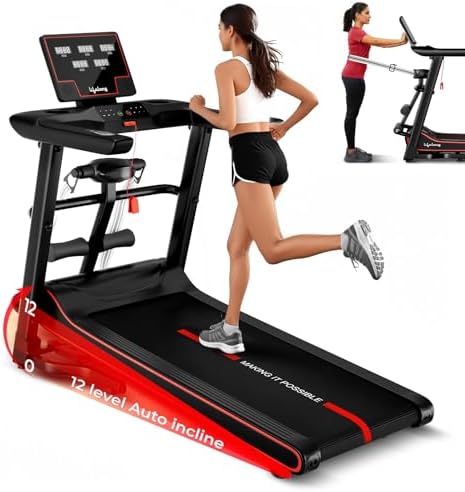 FitPro Treadmill | 5HP Brushless Motor | 12 Level Auto Incline with Ma