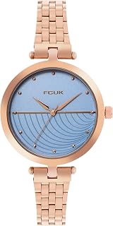 FCUK Sky Blue Patterned Dial Analog Quartz Watch for Women - FK00040A