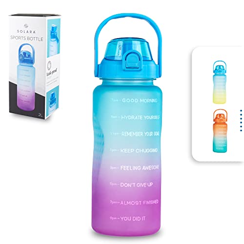 SOLARA Sipper Water Bottle for adults 2 Litre, Leakproof, BPA-Free & D