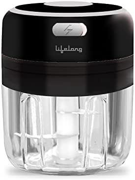 USB Rechargeable Wireless Electric Chopper with Stainless Steel Blades