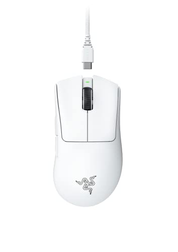 Razer DeathAdder V3 Pro - Ergonomic Wireless Gaming Mouse - White Edit