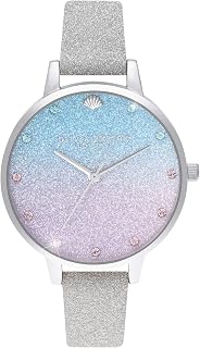 Under The Sea Qtz Basic Blue & Purple Glitter & Stone & Shell Stud Rou