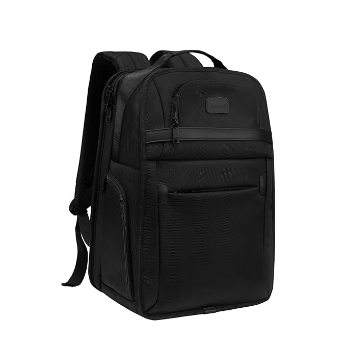 F Gear Arvion Black 22L Tech Laptop Backpack, USB Port, Water-Resistan