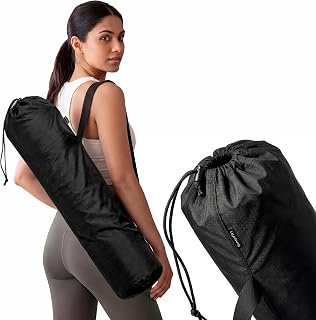 Yoga Mat Bag for Women & Men | Lightweight Durable Polyester | Drawstr
