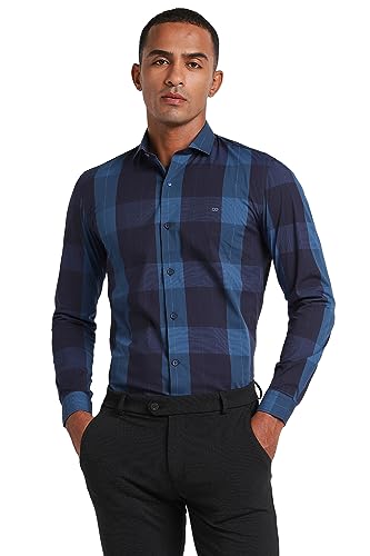 Peter England Men's Cotton Slim Fit Shirt