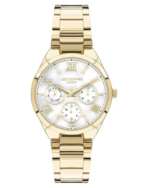 Lee Cooper Multifunction White Round Dial Women's Watch - LC07456.120
