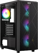 GEONIX Hercules Rome Gaming Cabinet, 4 ARGB Fans, Mid Tower PC case, B