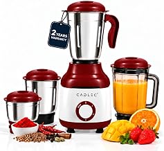 CADLEC MixCraft 750W Mixer Grinder with 4 Jars | Multi-Purpose Mixer,