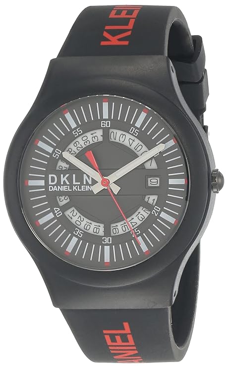 Daniel Klein Analog Gunmetal Dial Men's Watch-DK.1.12275-6
