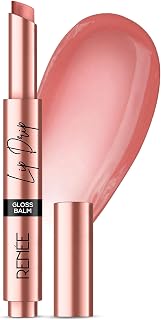 RENEE Lip Drip Glossy Lip Balm- Caramel Cream, High Shine, Lightweight