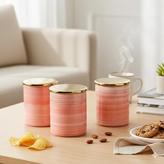 The Better Home Ceramic Jars for Kitchen storage |jars Storage with Ba
