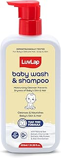 Baby Wash & Shampoo -600ml, Milky Soft Head to Toe Wash With Oatmeal &