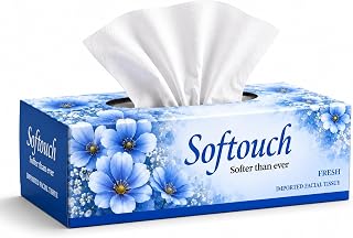 Softouch Face Tissue 100 Pulls 2 Ply 200 sheets