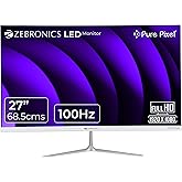 27 (68.5 cm) Bezel-Less LED Monitor, 100Hz Refresh Rate, IPS Display,