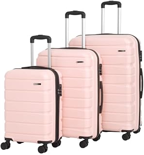 Teakwood Small-Medium-Large 8 Wheels Trolley Bag, Hard Cabin with Zipp