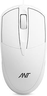 Ant Globe 10 Wired Optical Mouse with 1200 DPI, USB Connectivity, Ligh
